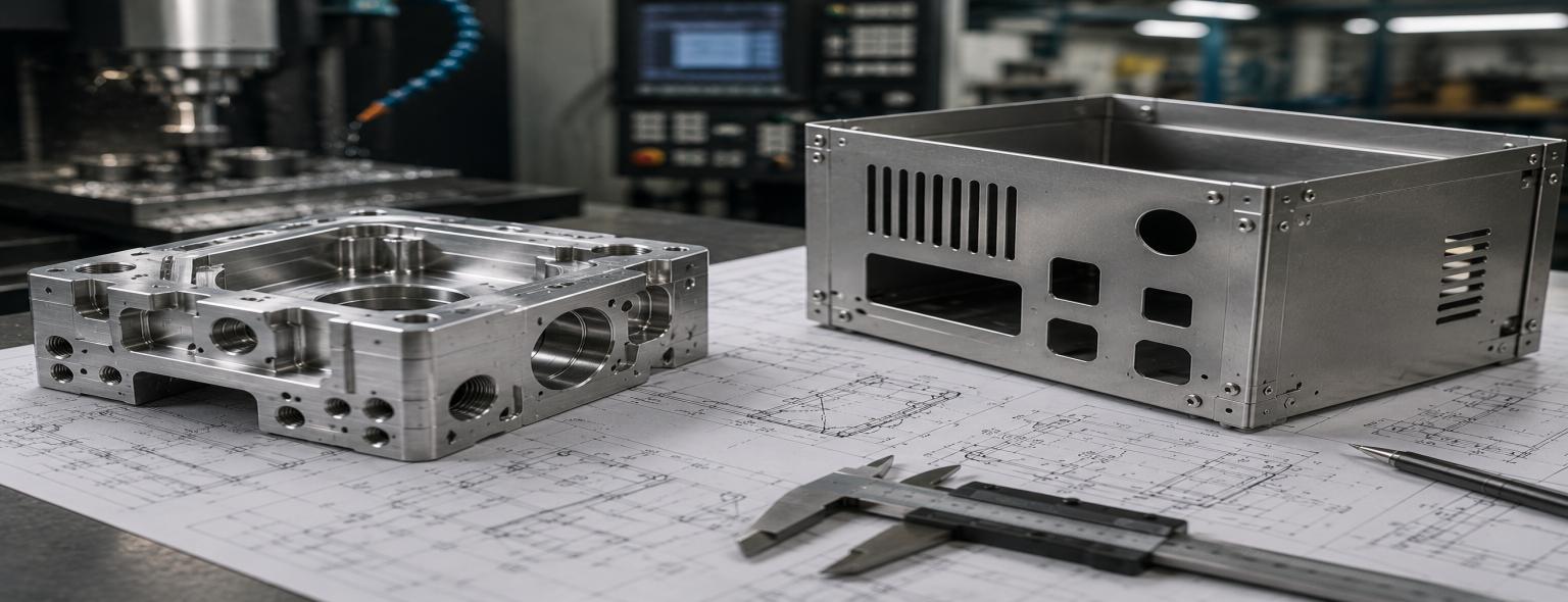 CNC Machining vs Sheet Metal Fabrication: What’s the Difference?